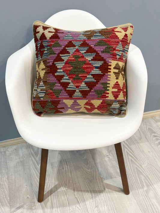 Chobi  Kilim Cushion Cover | 45 CM x 45 CM  AF#05