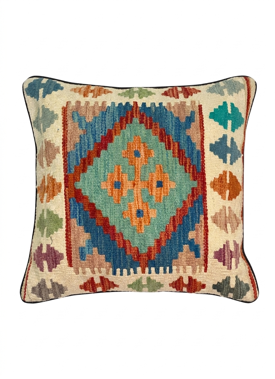 Chobi Design Kilim Cushion Cover 45 cm x 45 cm   AF#123