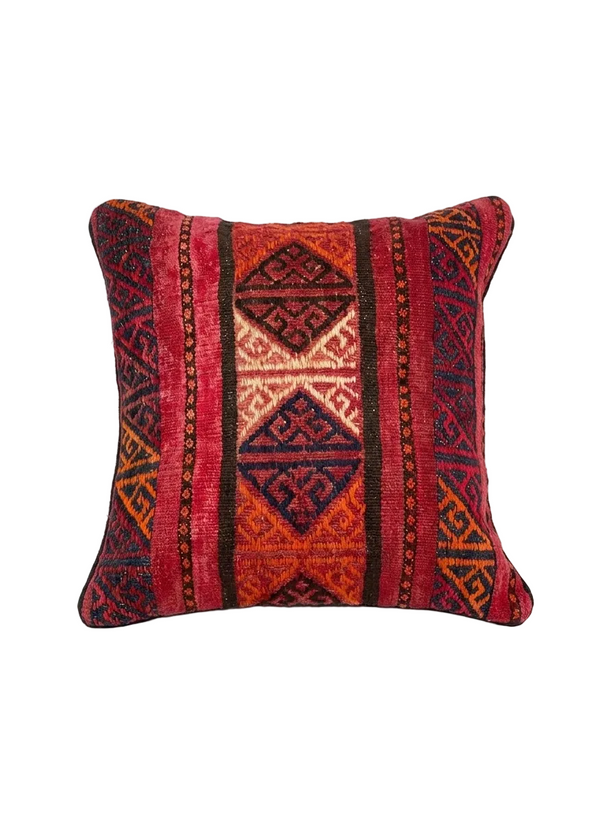 Traditional Design Afghan Cushion 45 cm x 45 cm  AF#132