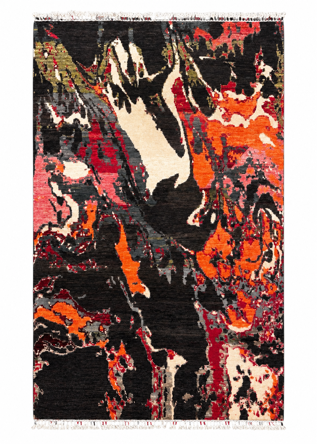Handmade Ember Abstract Modern Wool Rug,  235 CM x 175 CM