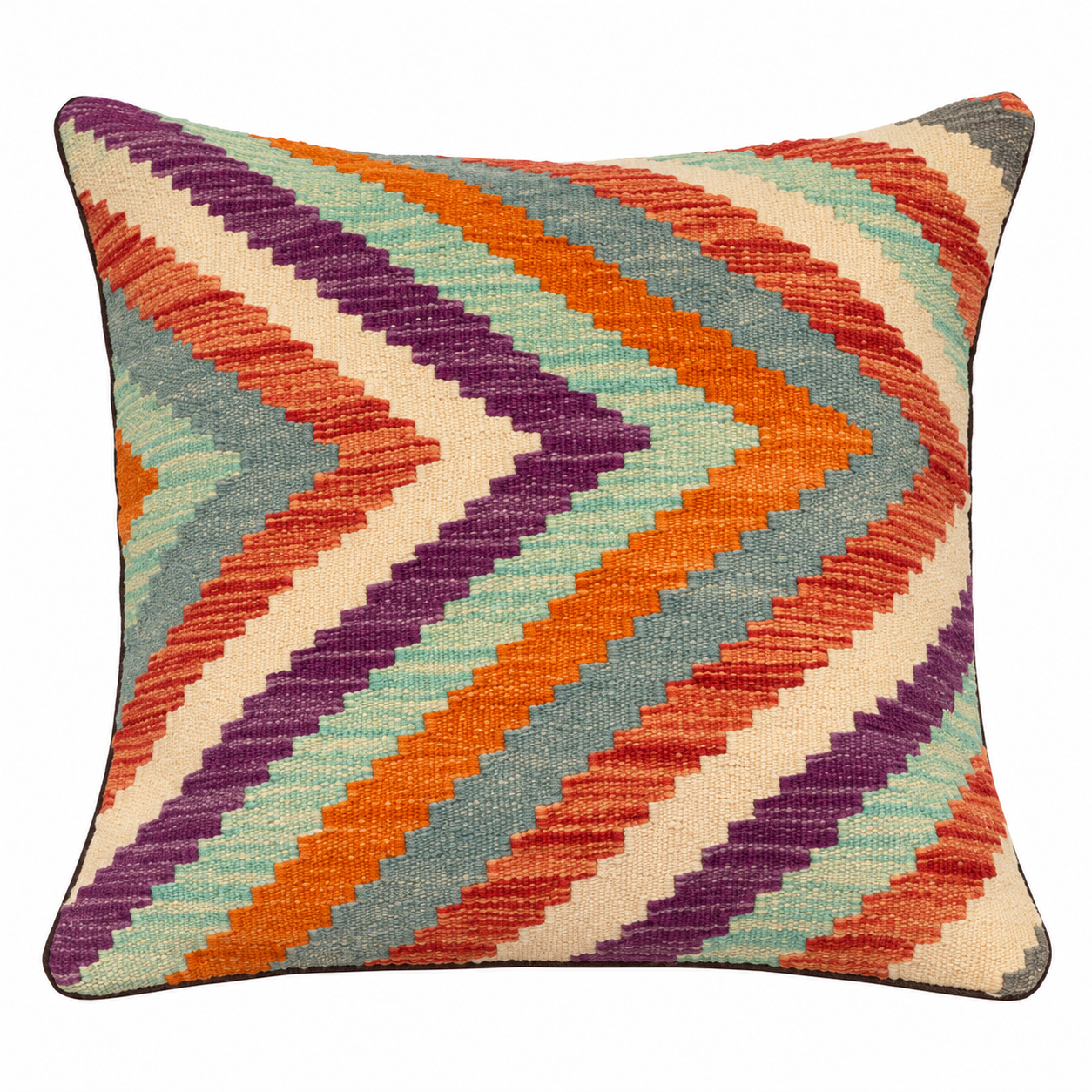 Handmade Chobi Design Kilim Cushion Cover 45 cm X 45 cm AF#126