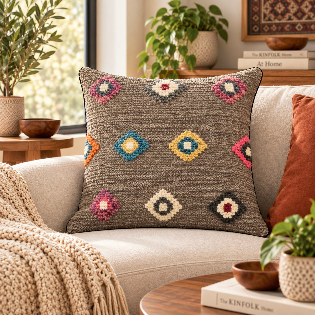 Handmade Modern Design Cushion Cover 45 CM x 45 CM AF#666