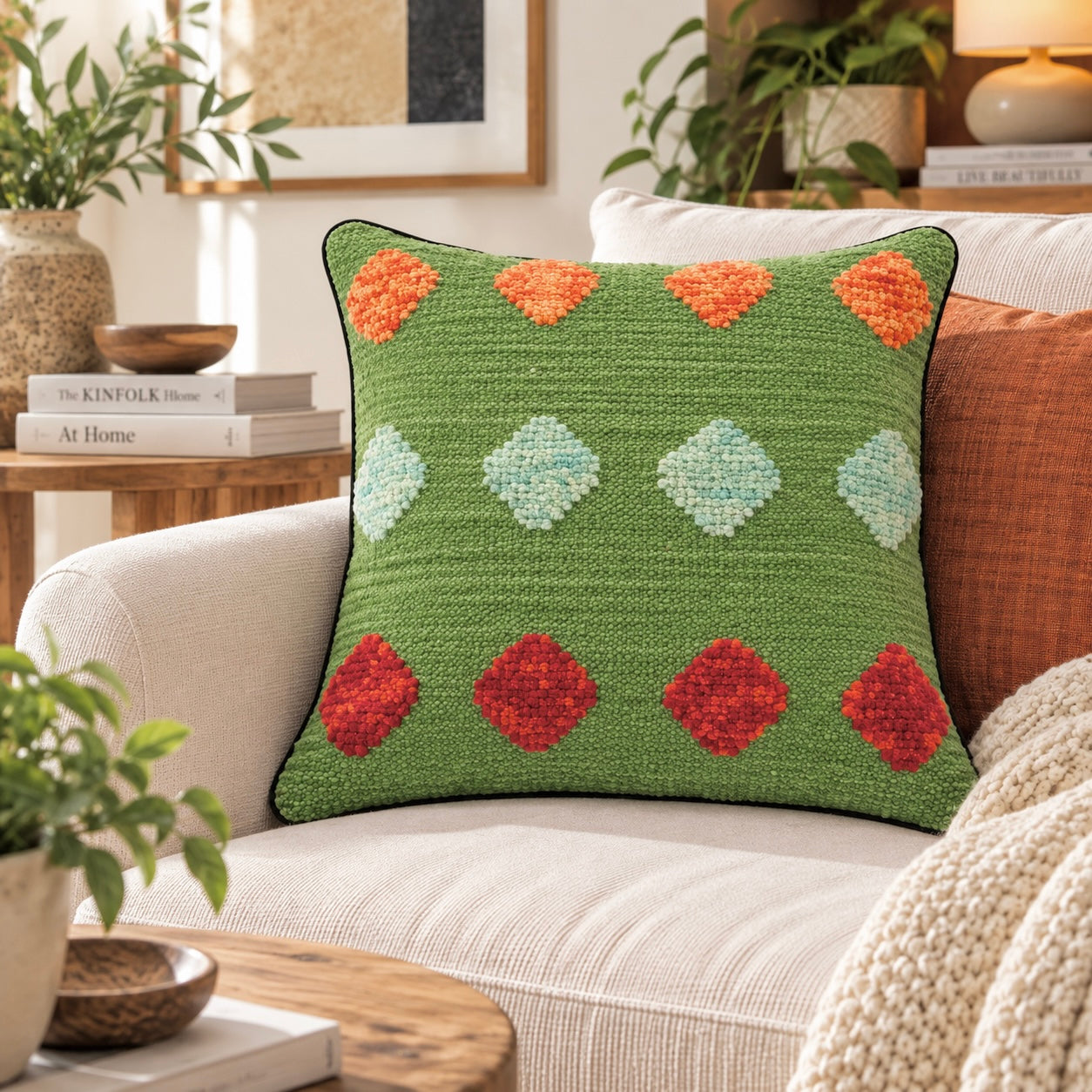 Handmade Modern Design Cushion cover 50 CM X 50 CM AF#414