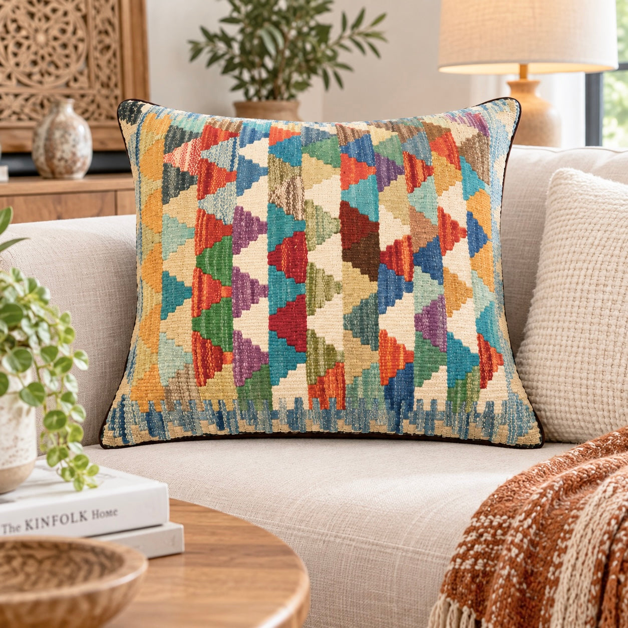 Handmade Chobi Cushion Cover 45 CM X 45 CM  AF#679