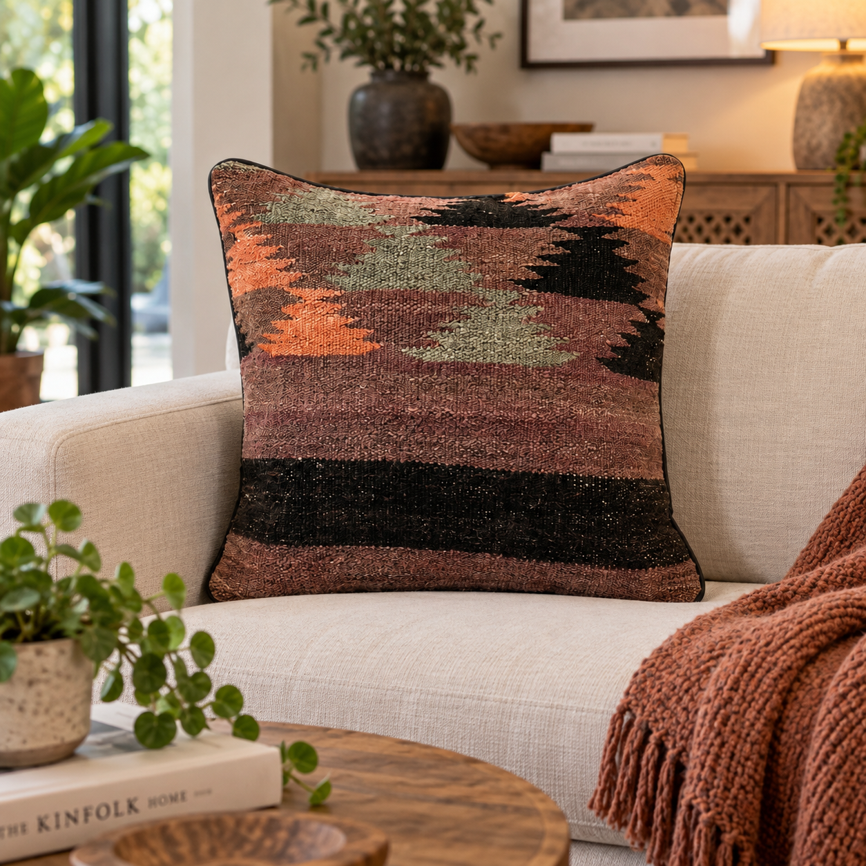 Handmade Traditional Design Cushion Cover 45 CM x 45 CM AF#12
