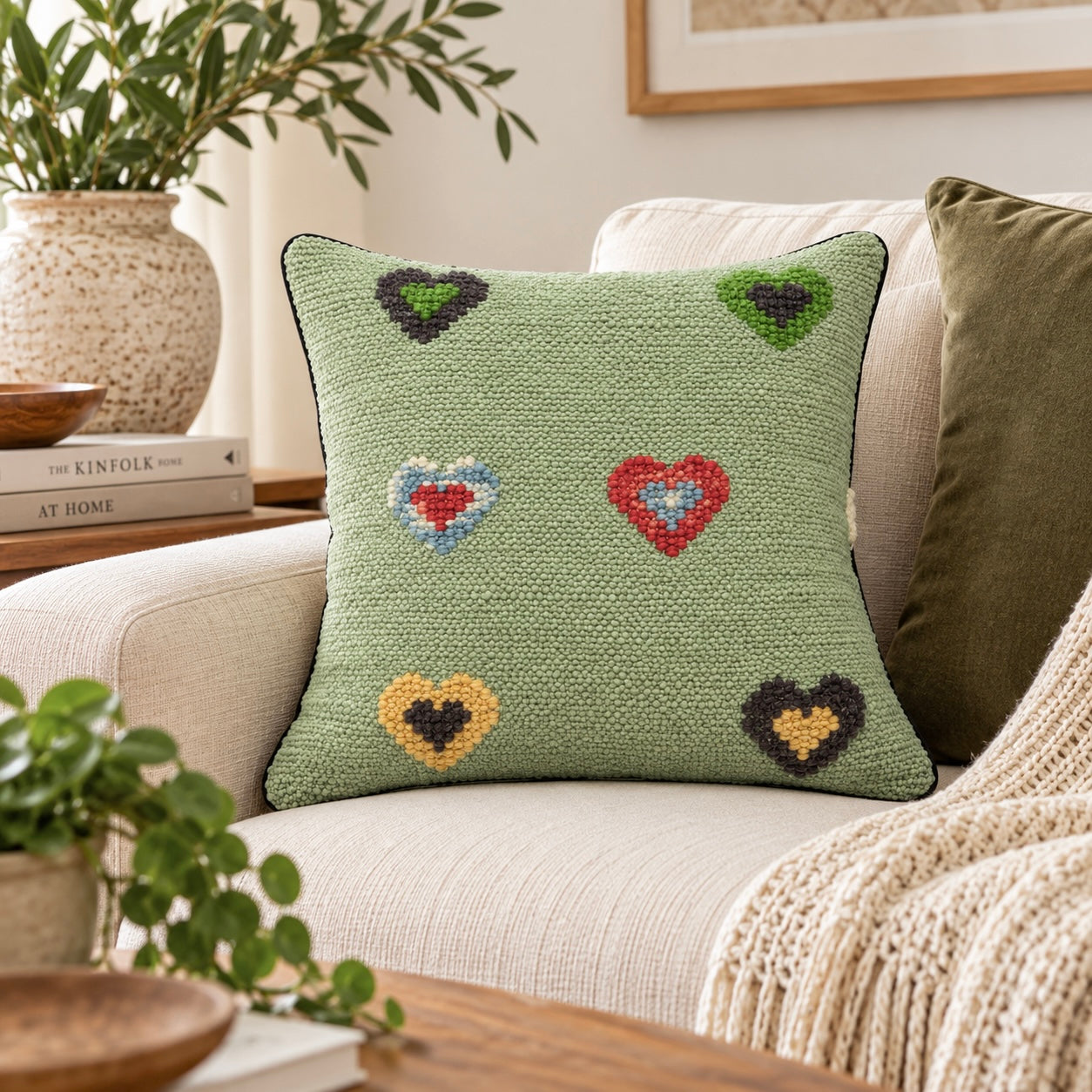 Handmade Modern Design Cushion Cover 45 CM x 45 CM AF#650