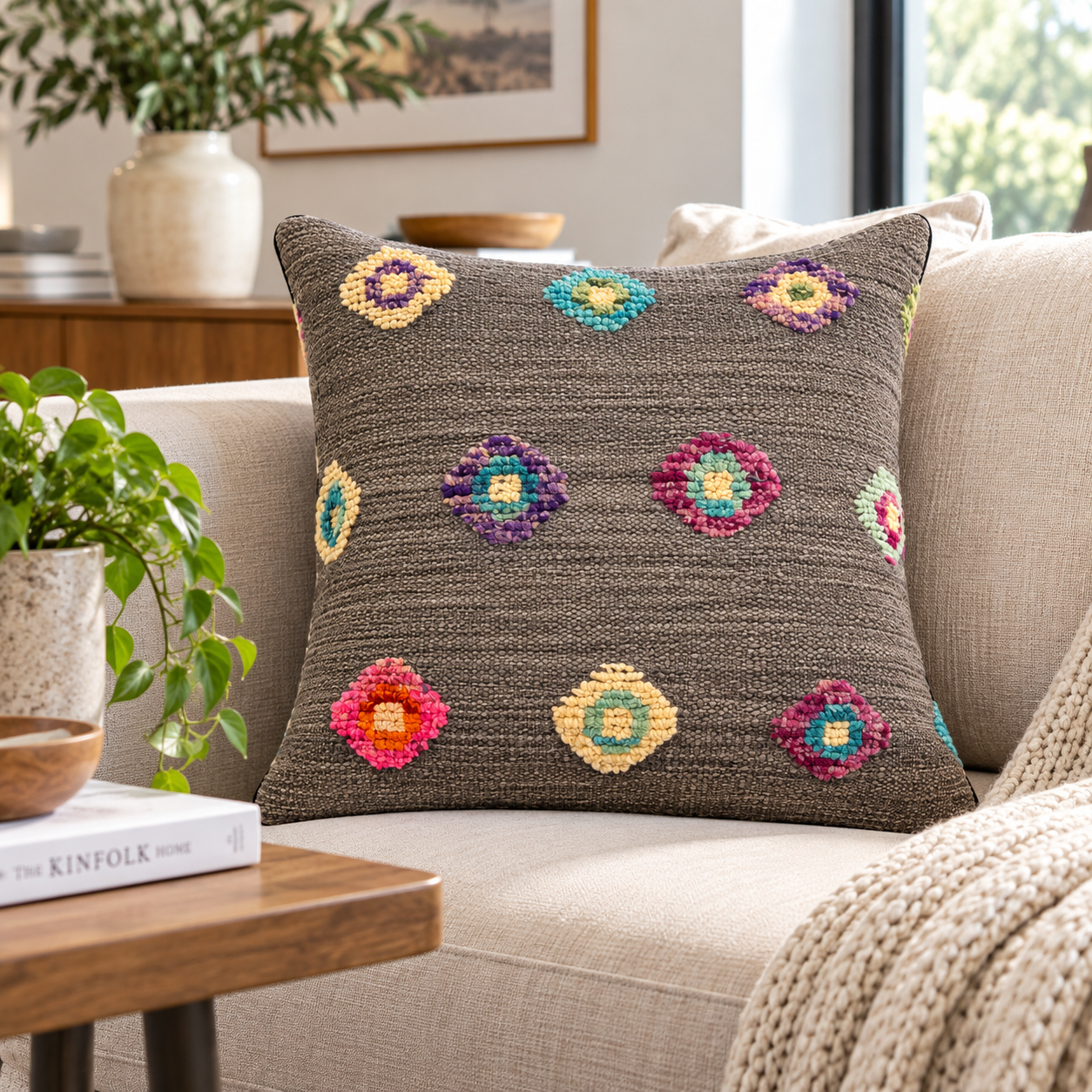 Handmade Modern Design Cushion cover 50 CM X 50 CM AF#214