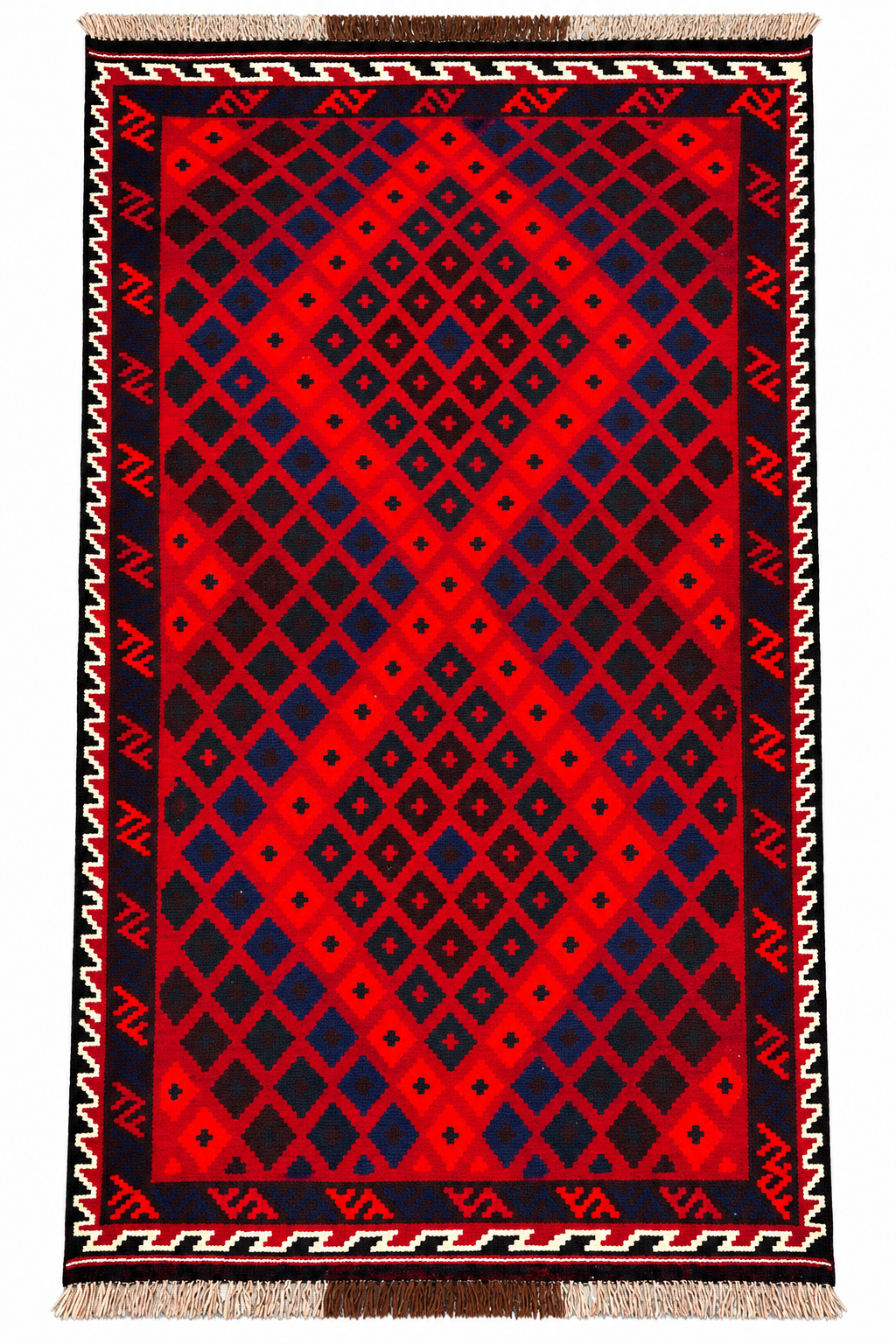 Handmade Afghan Traditional Geometric Kilim Runner Rug – 190 CM x 94 CM