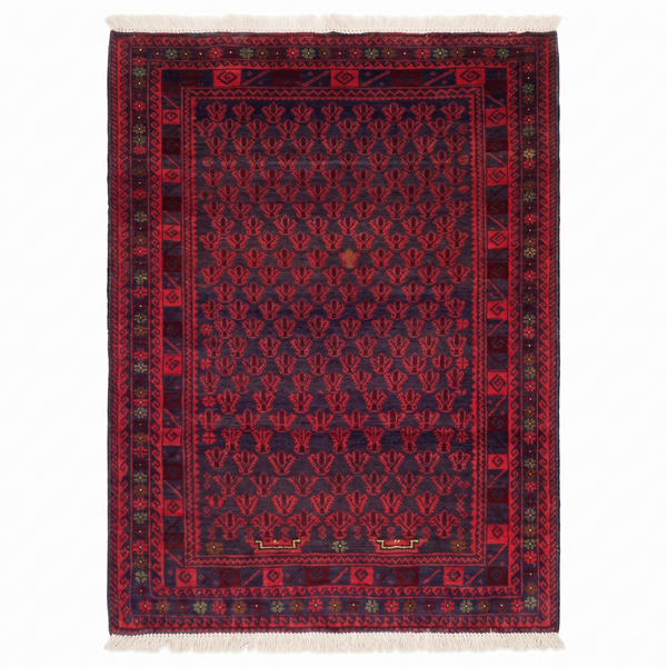 Handmade Afghan Traditional Balochi Rug 175CM x 100CM ES#1179