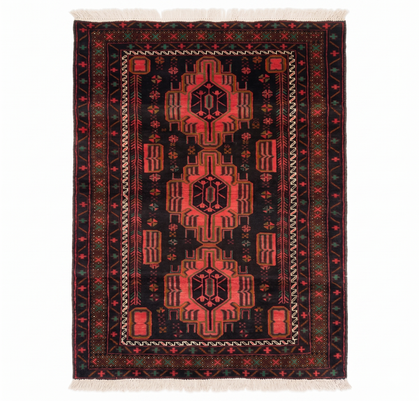 Handmade Afghan Traditional Balochi Rug 215CM x 110CM ES# 1193