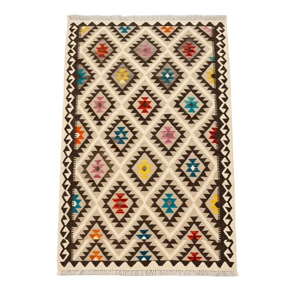 Handmade Flat Weave  Kilim Rug |198 CM x 149 CM KAS#91