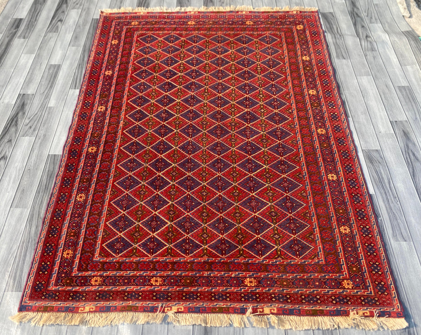 (Copy) Handmade Afghan Tribal Meshwani Rug 204x152 cm KAS#775