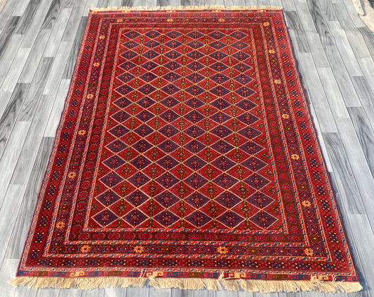 (Copy) Handmade Afghan Tribal Meshwani Rug 204x152 cm KAS#775