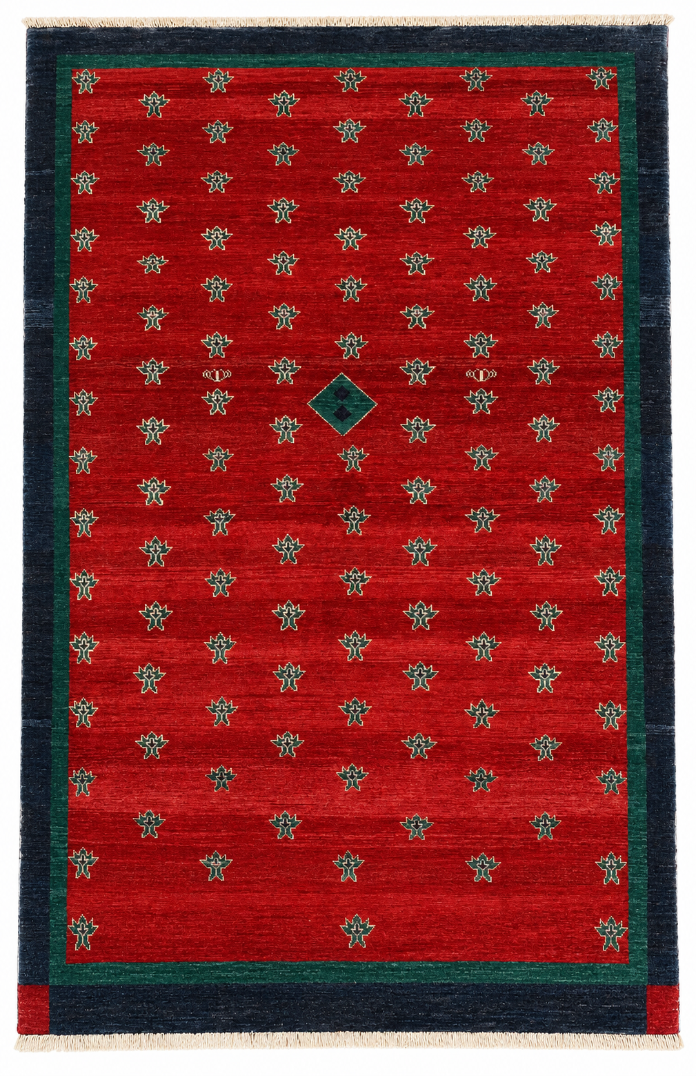 Handmade Afghan Red Gabbeh Rug, 300 x 194 CM