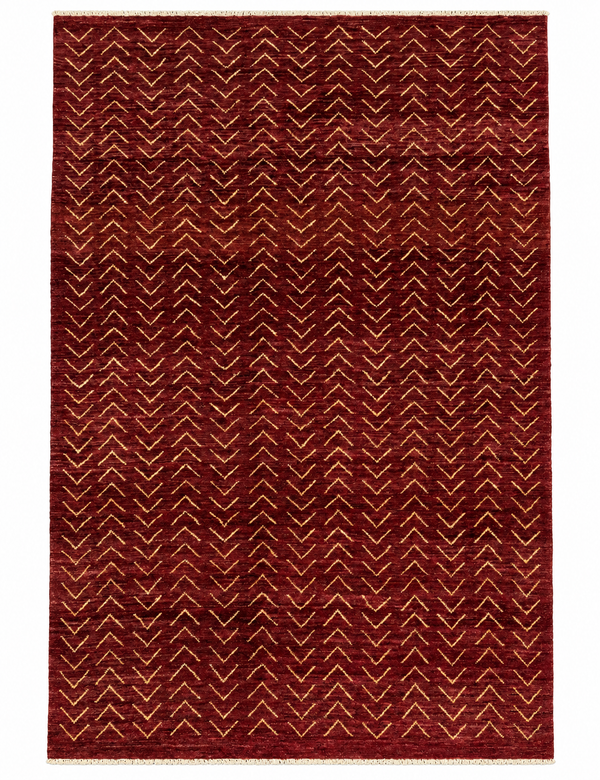 Handmade Afghan Red Gabbeh Rug, 266 x 181 CM