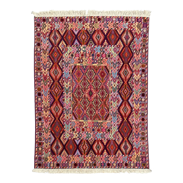 Handmade Afghan Meshwani Rug, 193 CM x 147 CM