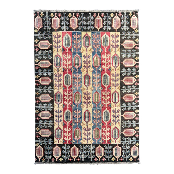 Handmade Chobi Wool Rug, 200 CM  x 150 CM 