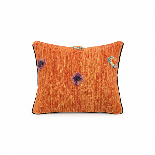 Handmade Orange Modern Cushion Cover, 45 CM x 45 CM 