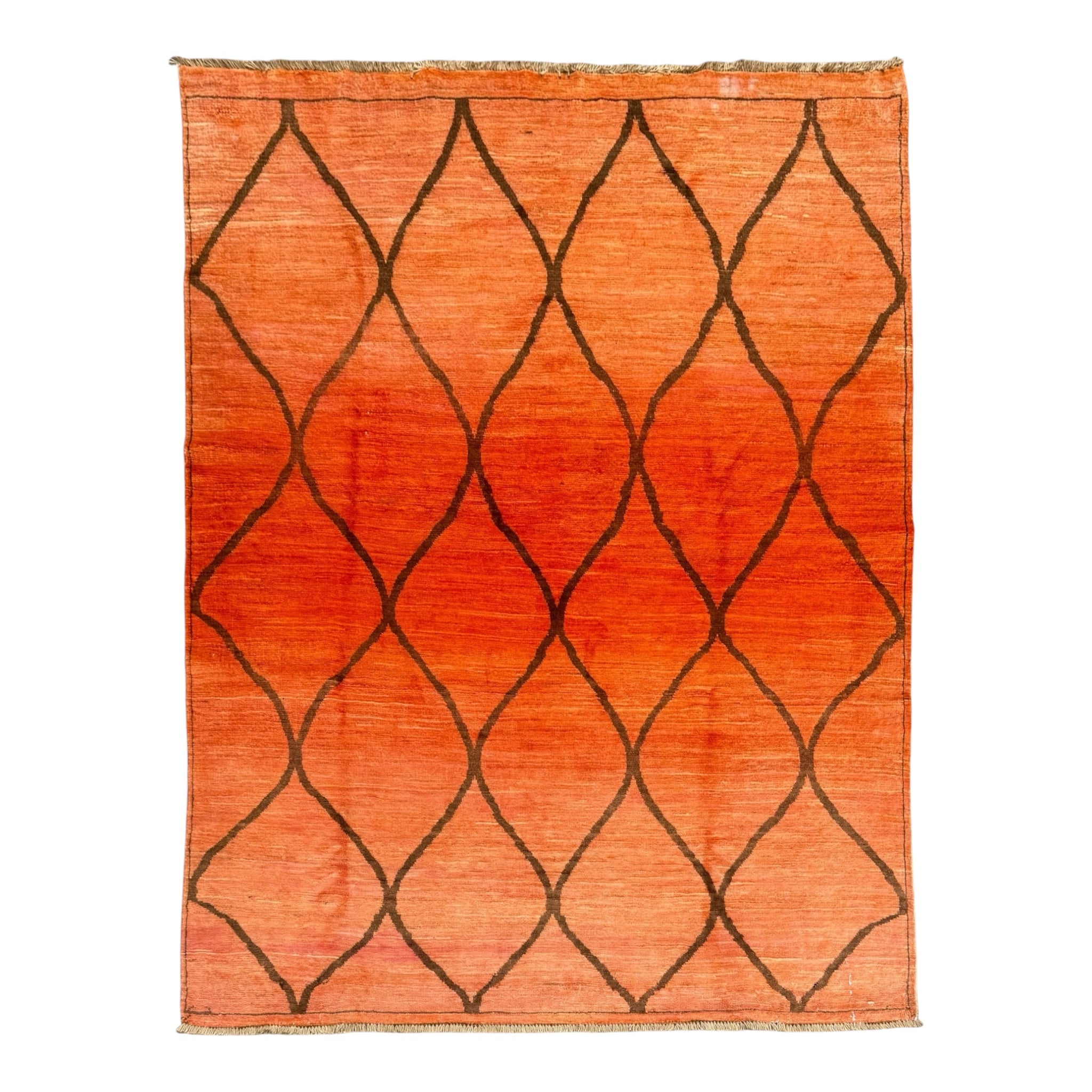 Handmade modern wool rug, hand-knoteed in Afghanistan 