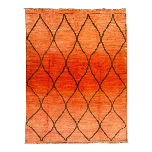 Handmade modern wool rug, hand-knoteed in Afghanistan 