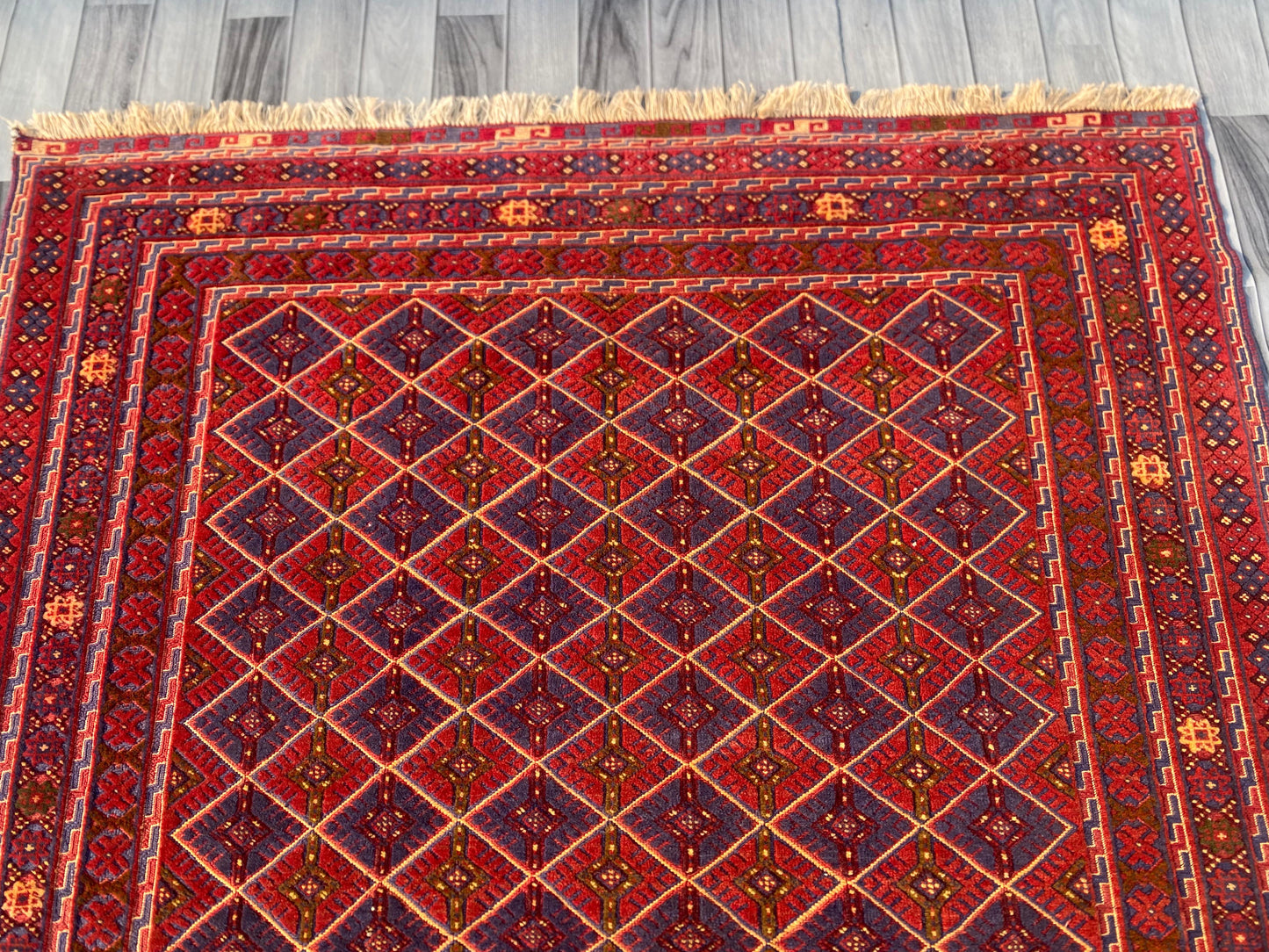 (Copy) Handmade Afghan Tribal Meshwani Rug 204x152 cm KAS#775