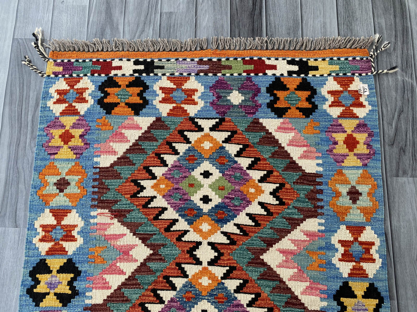 Handmade Afghan Chobi Kilim Rug 127x86 cm KAS#725