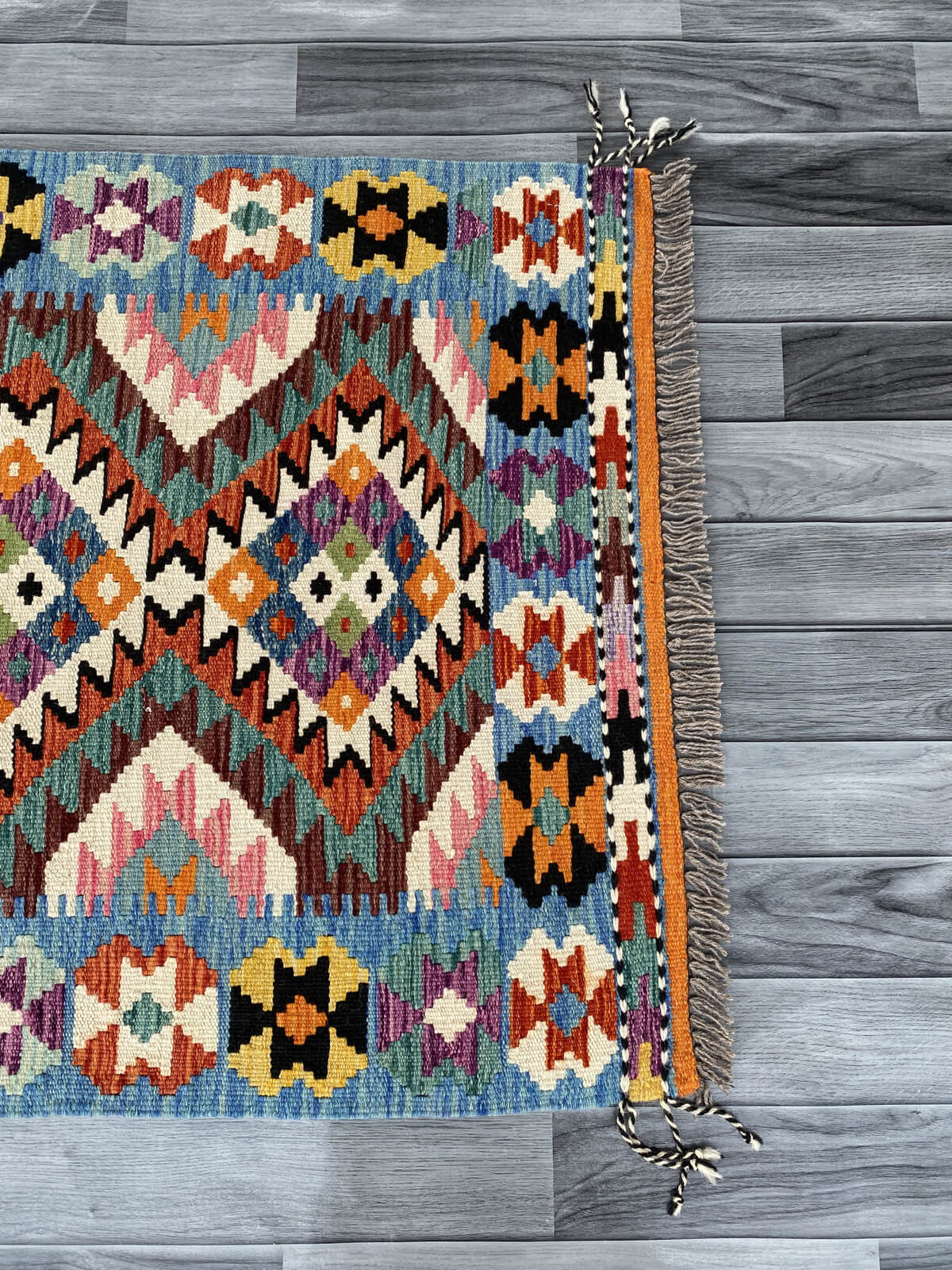 Handmade Afghan Chobi Kilim Rug 127x86 cm KAS#725