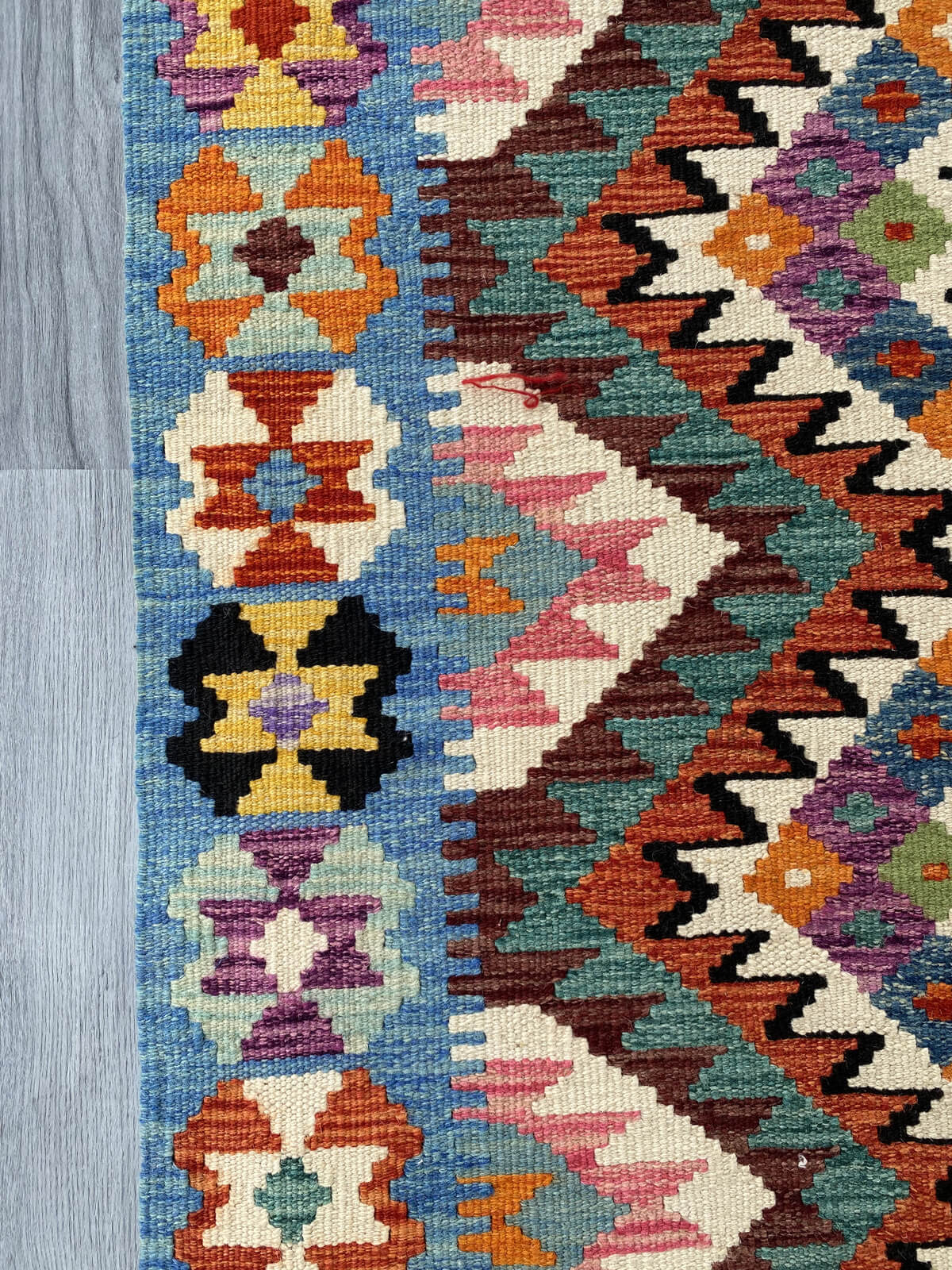 Handmade Afghan Chobi Kilim Rug 127x86 cm KAS#725