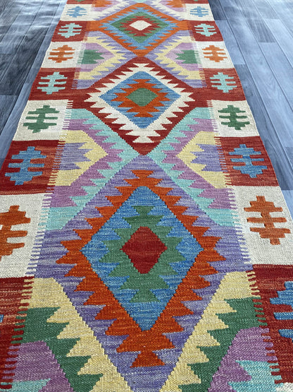 Handmade Flat Weave Kilim Rug ( 487 cm x 84 cm )