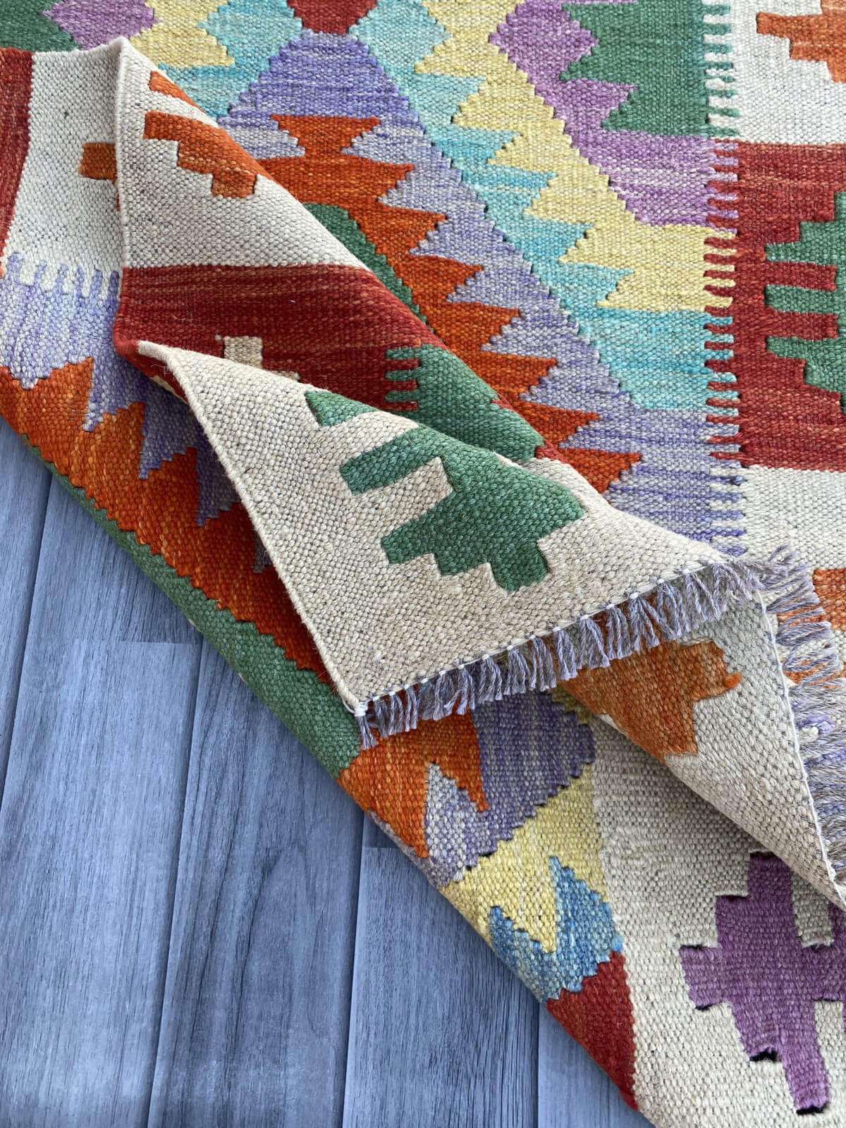 Handmade Flat Weave Kilim Rug ( 487 cm x 84 cm )