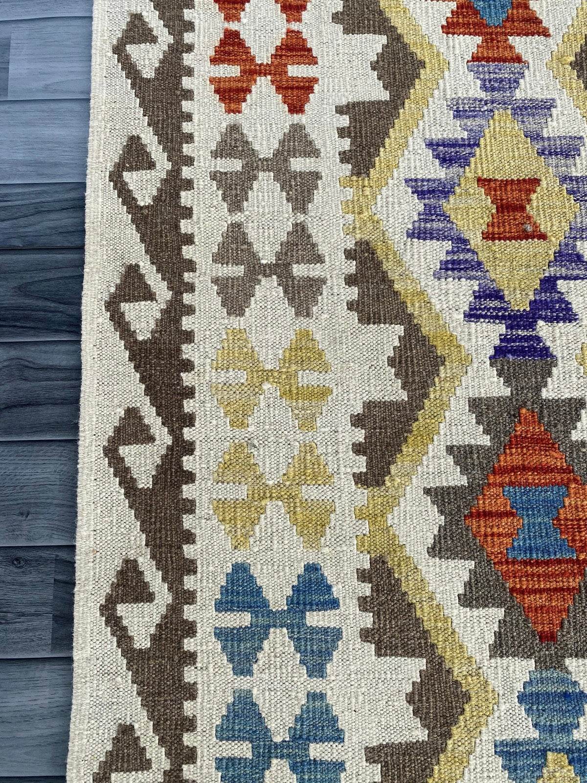 Handmade Afghan Chobi Kilim Rug 195  CM x  153 CM ( SS # 131)