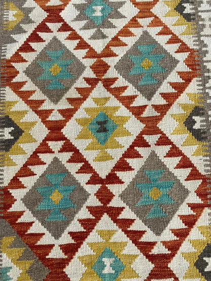 Handmade Afghan Chobi Kilim Rug 200  CM x  150 CM ( SS # 130)