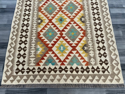 Handmade Afghan Chobi Kilim Rug 200  CM x  150 CM ( SS # 130)