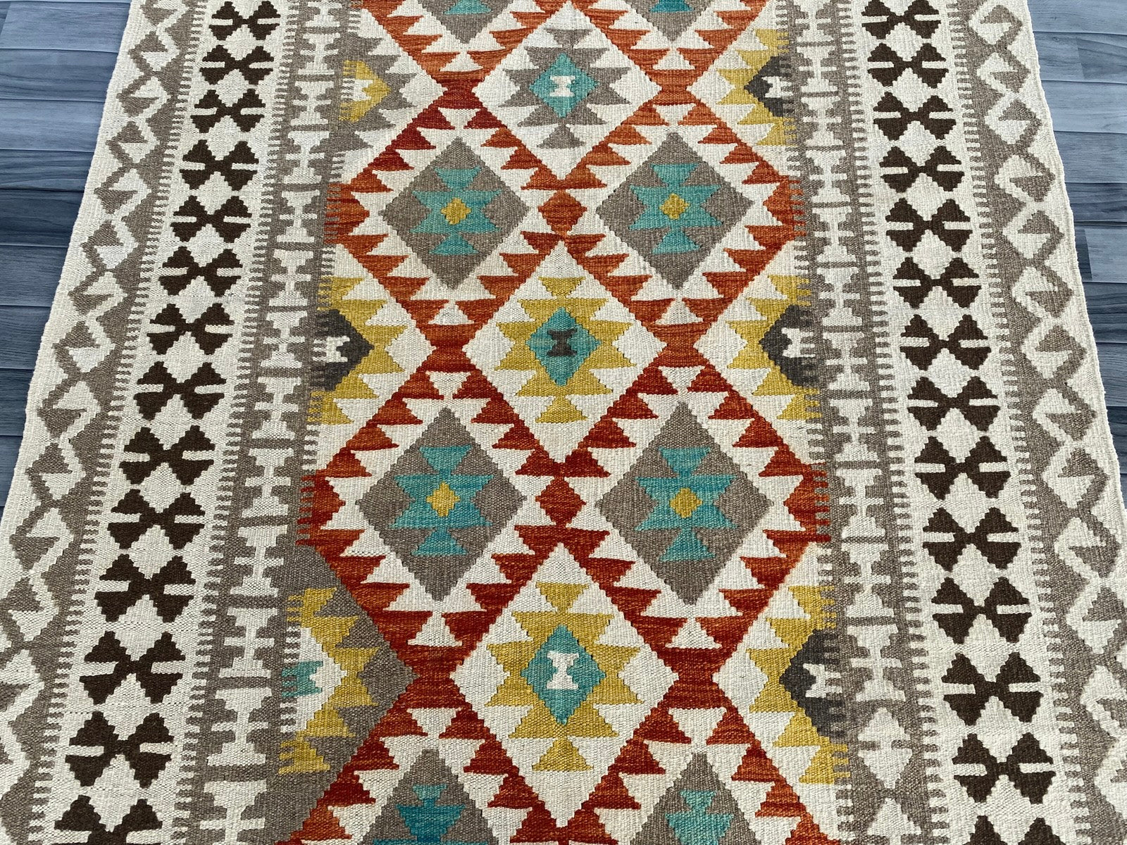 Handmade Afghan Chobi Kilim Rug 200  CM x  150 CM  SS # 130