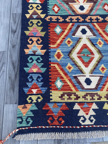 Handmade Flat Weave Kilim Rug ( 493 cm x 84 cm )