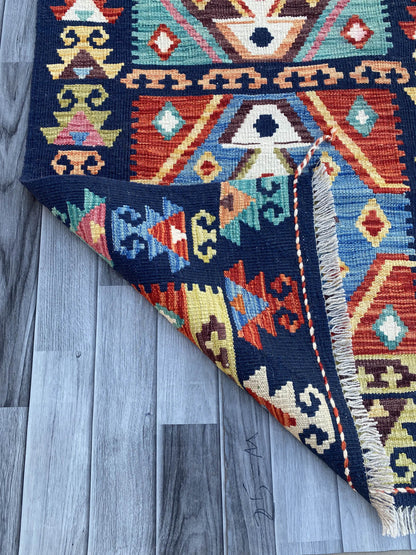 Handmade Flat Weave Kilim Rug ( 493 cm x 84 cm )