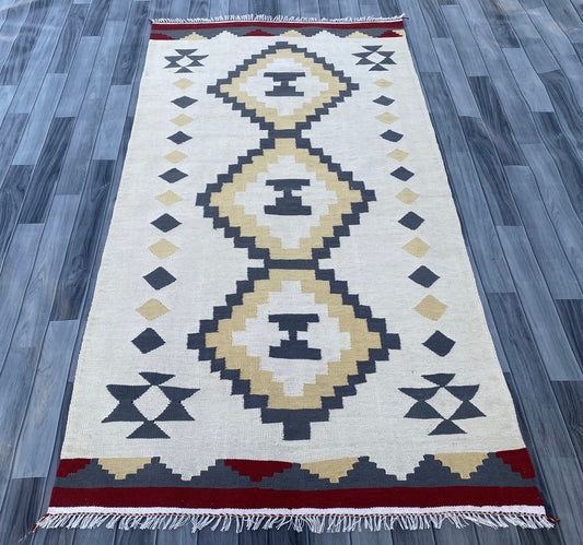 Handmade Flat Weave  Kilim Rug |230 CM x  120 CM KSD#994