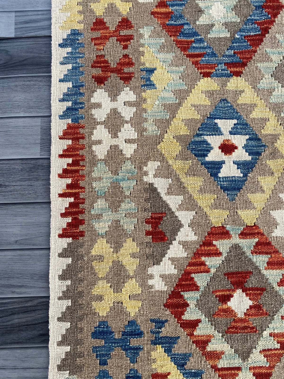 Handmade Afghan Chobi Kilim Rug 194  CM x  149 CM ( SS # 129 )