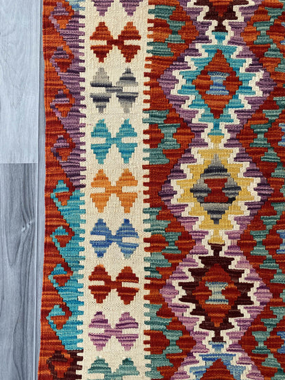 Handmade Afghan Chobi Kilim Rug 158x108 cm KAS#730