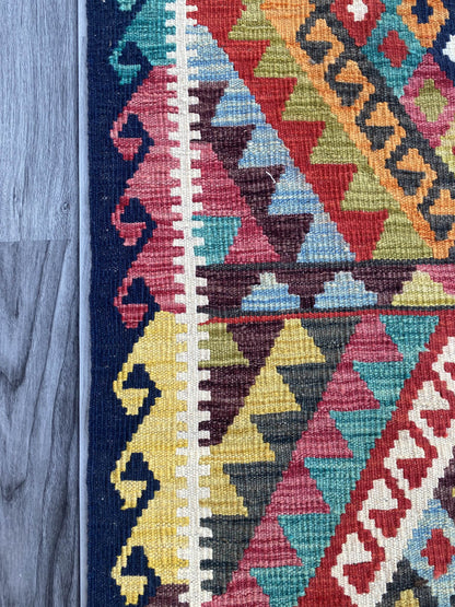 Handmade Flat Weave Kilim Rug ( 488 cm x 81 cm )
