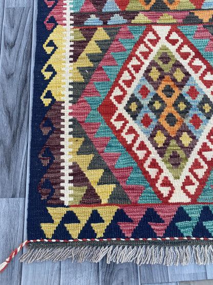 Handmade Flat Weave Kilim Rug ( 488 cm x 81 cm )
