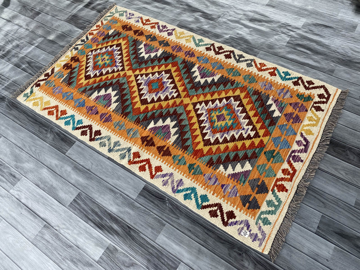 Handmade Afghan Chobi Kilim Rug 161x98 cm KAS#731