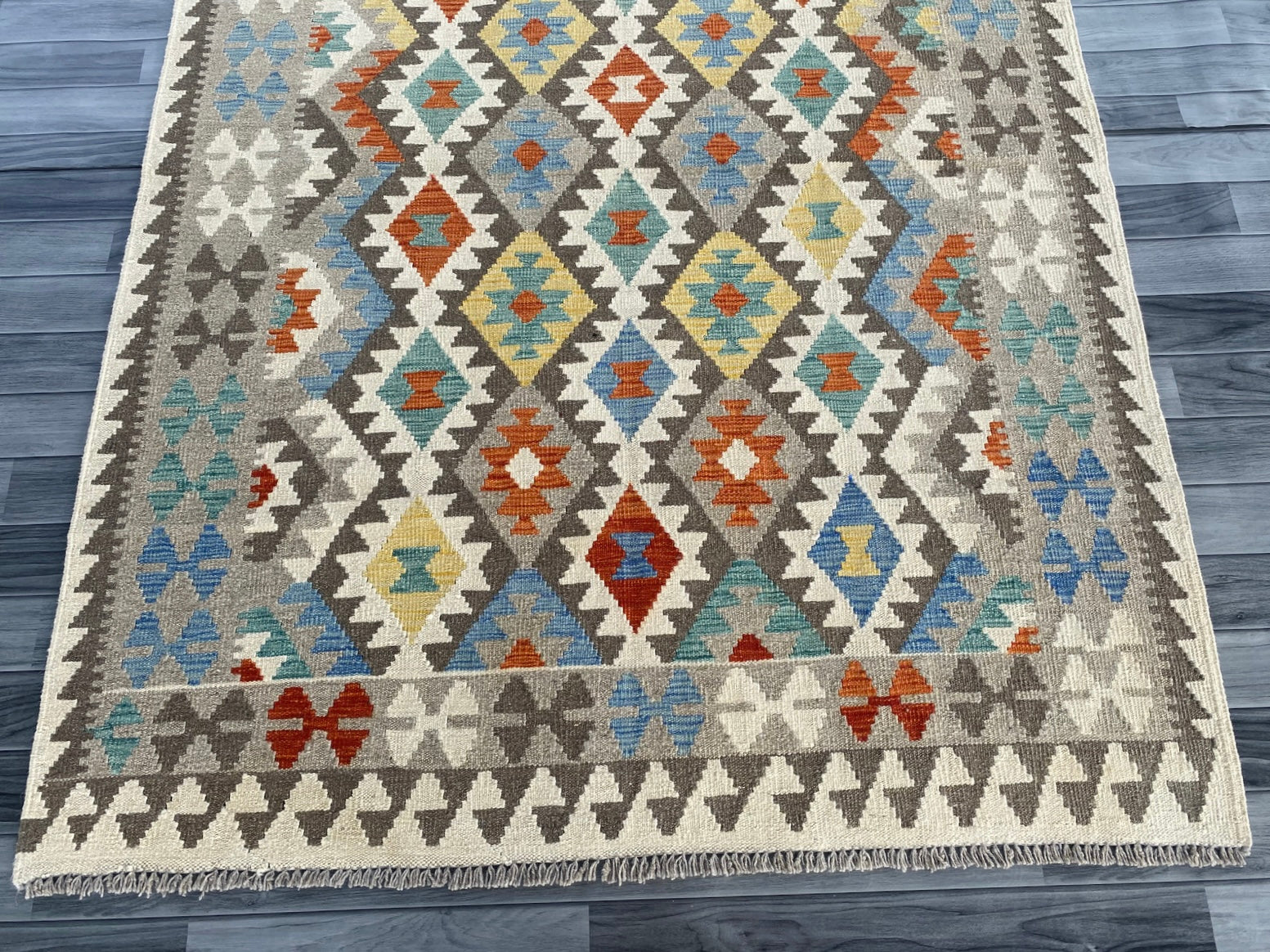 Handmade Afghan Chobi Kilim Rug 200  CM x  150 CM  SS # 128