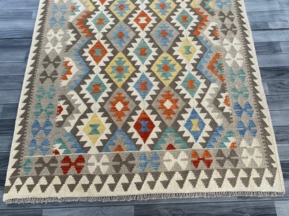 Handmade Afghan Chobi Kilim Rug 200  CM x  150 CM ( SS # 128 )