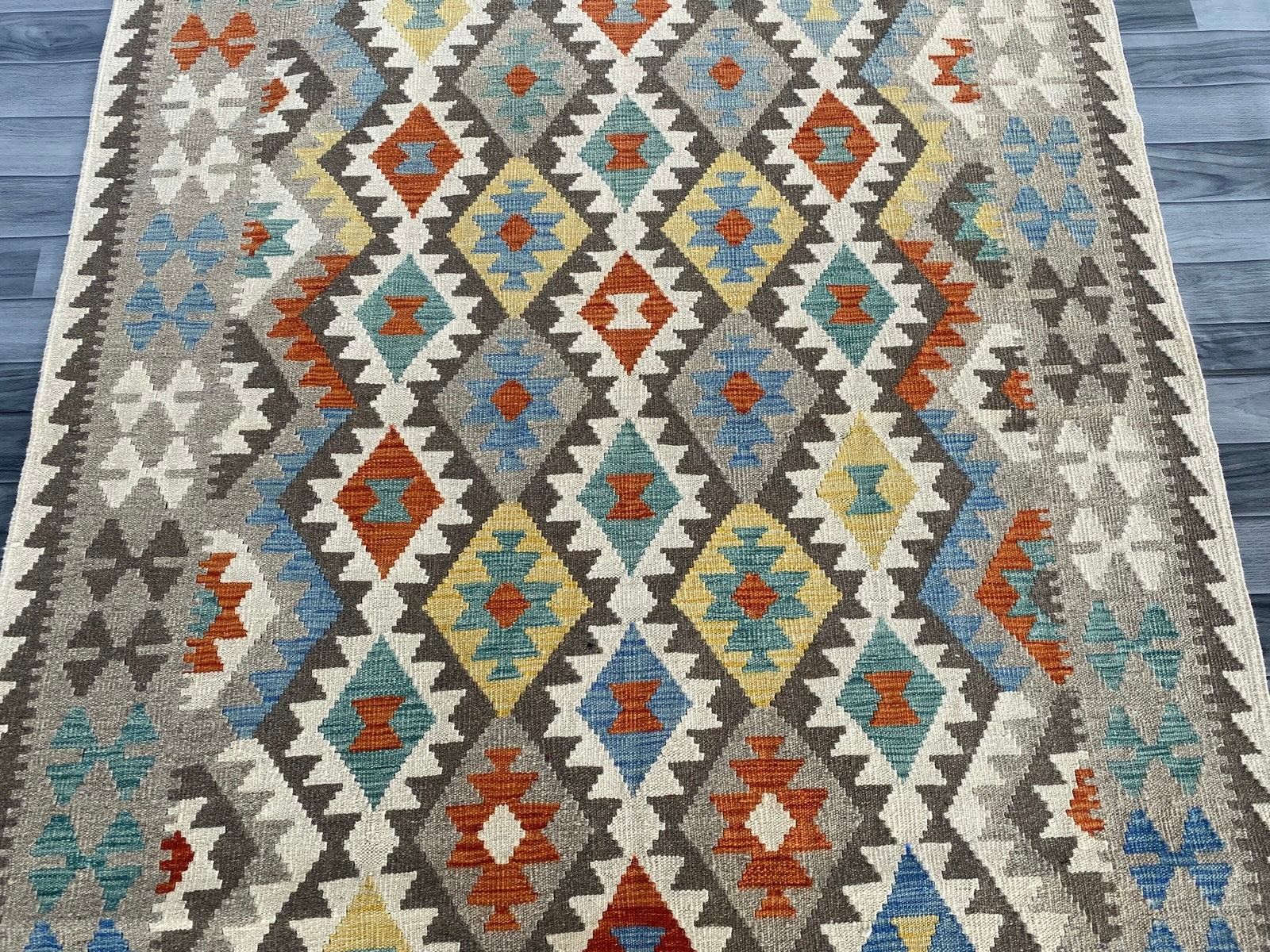 Handmade Afghan Chobi Kilim Rug 200  CM x  150 CM  SS # 128