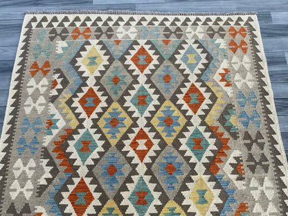 Handmade Afghan Chobi Kilim Rug 200  CM x  150 CM ( SS # 128 )