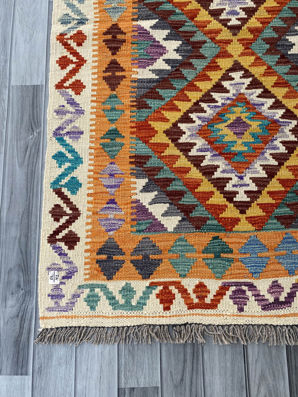 Handmade Afghan Chobi Kilim Rug 161x98 cm KAS#731