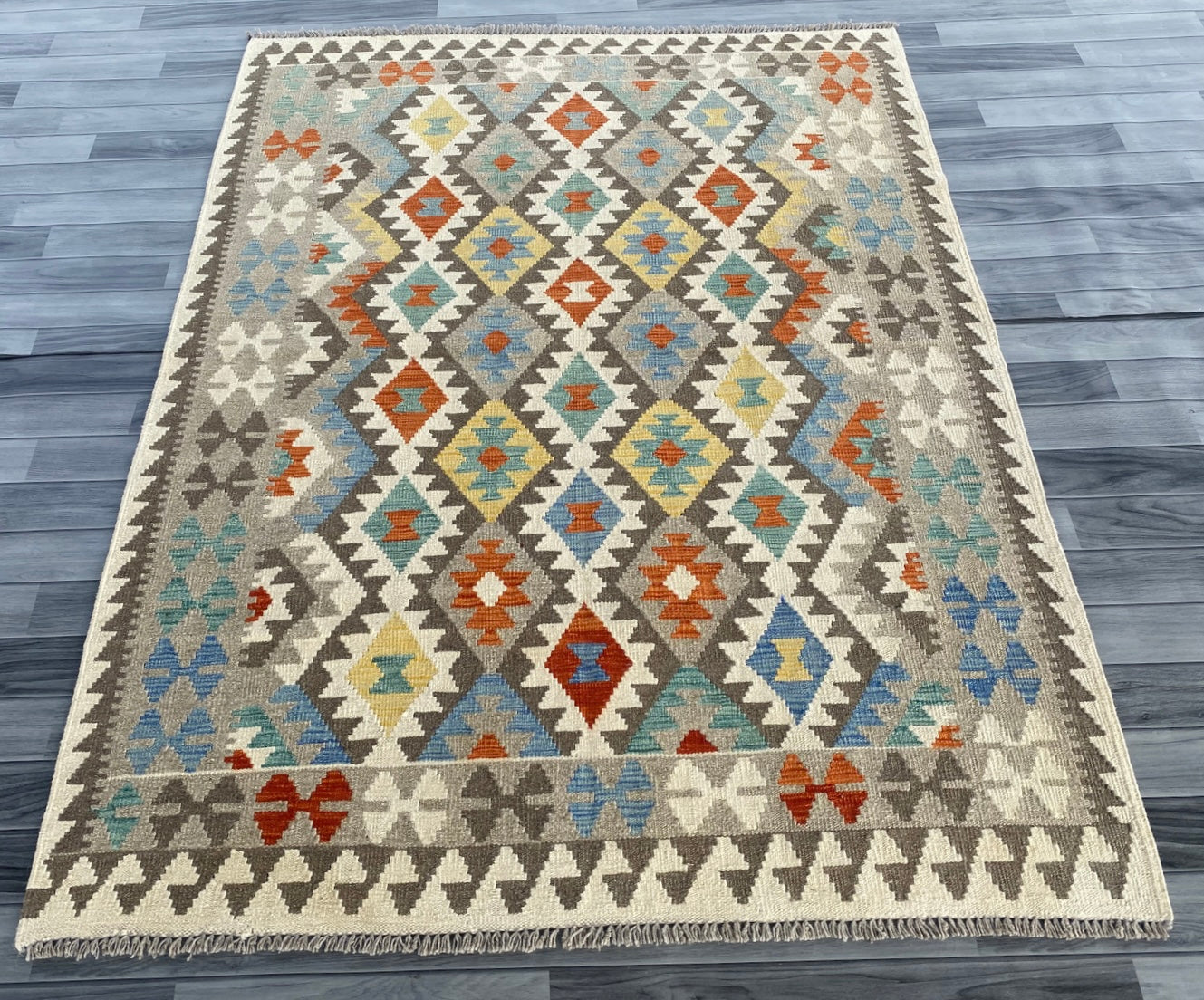 Handmade Afghan Chobi Kilim Rug 200  CM x  150 CM ( SS # 128 )