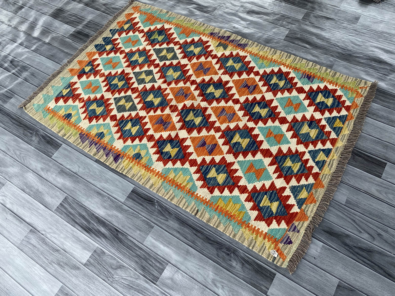 Handmade Afghan Chobi Kilim Rug 157x104 cm KAS#732