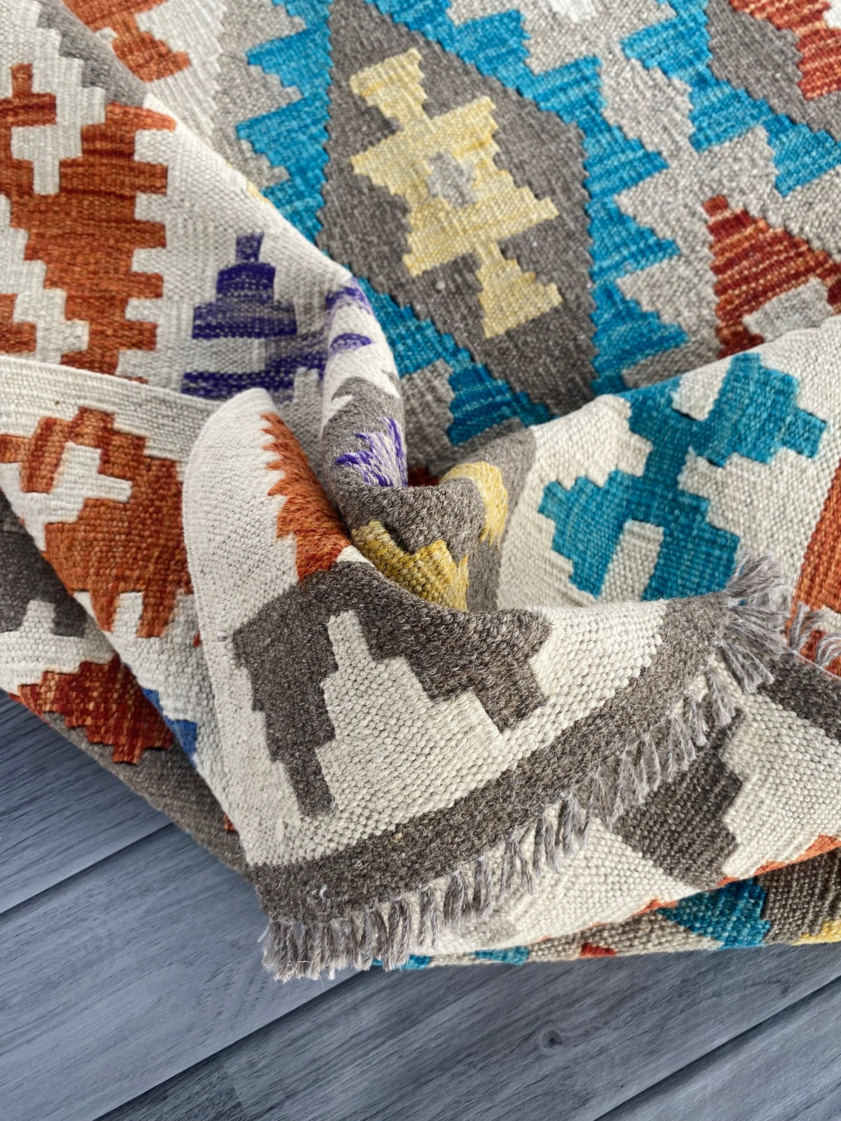 Handmade Afghan Chobi Kilim Rug 210  CM x  152 CM  SS # 127